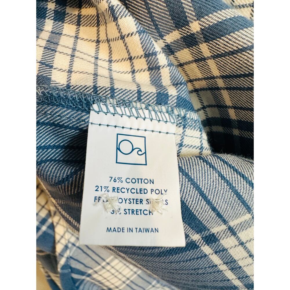 NEW Sunswell Oyster Cotton Performance Lightweight Plaid Flannel Button Down - Picture 6 of 9